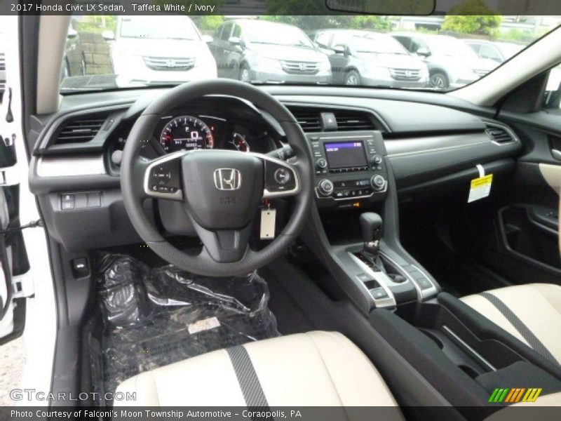 Taffeta White / Ivory 2017 Honda Civic LX Sedan