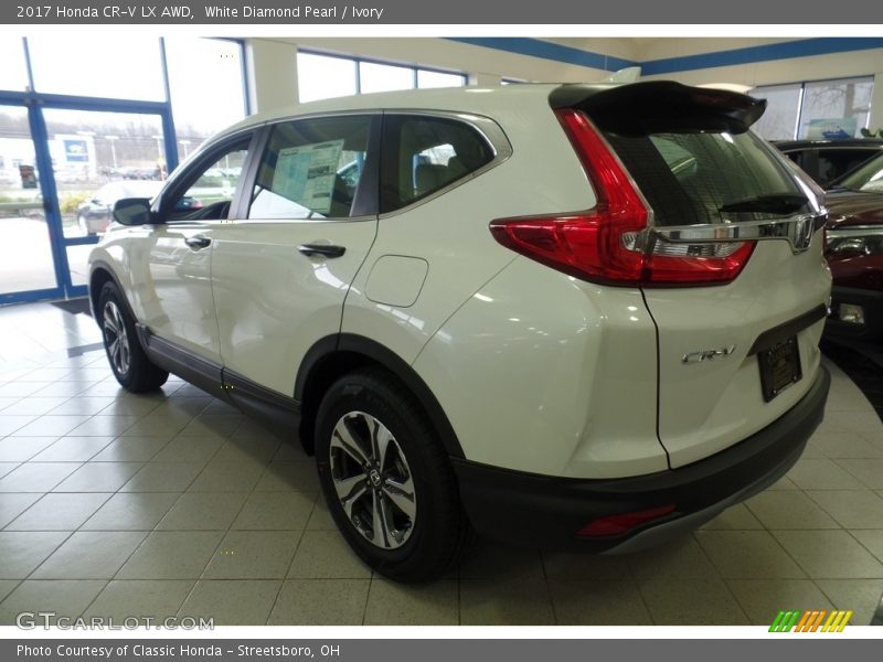 White Diamond Pearl / Ivory 2017 Honda CR-V LX AWD