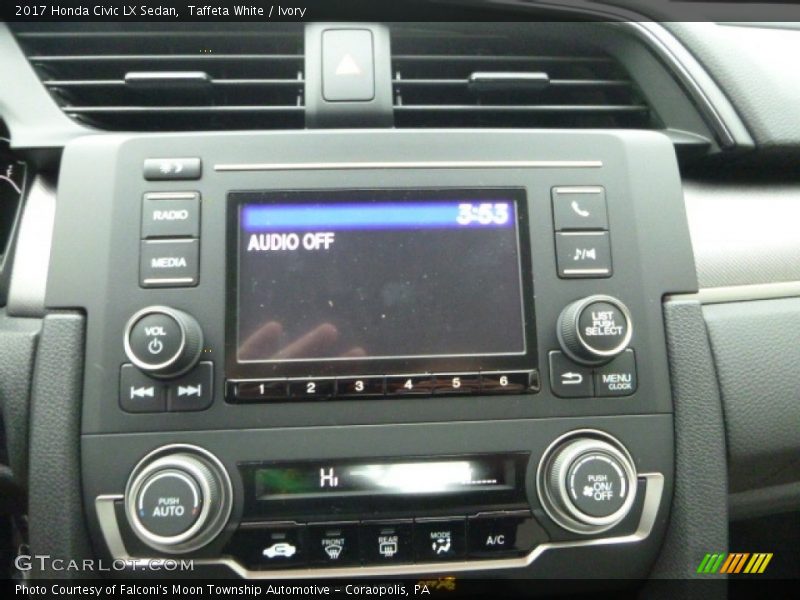 Taffeta White / Ivory 2017 Honda Civic LX Sedan