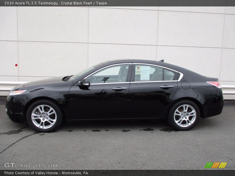 Crystal Black Pearl / Taupe 2010 Acura TL 3.5 Technology