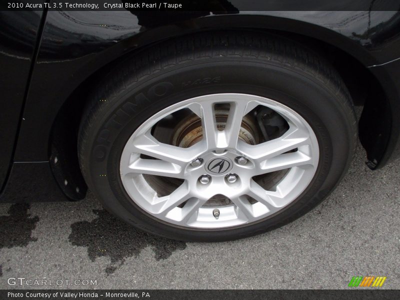 Crystal Black Pearl / Taupe 2010 Acura TL 3.5 Technology