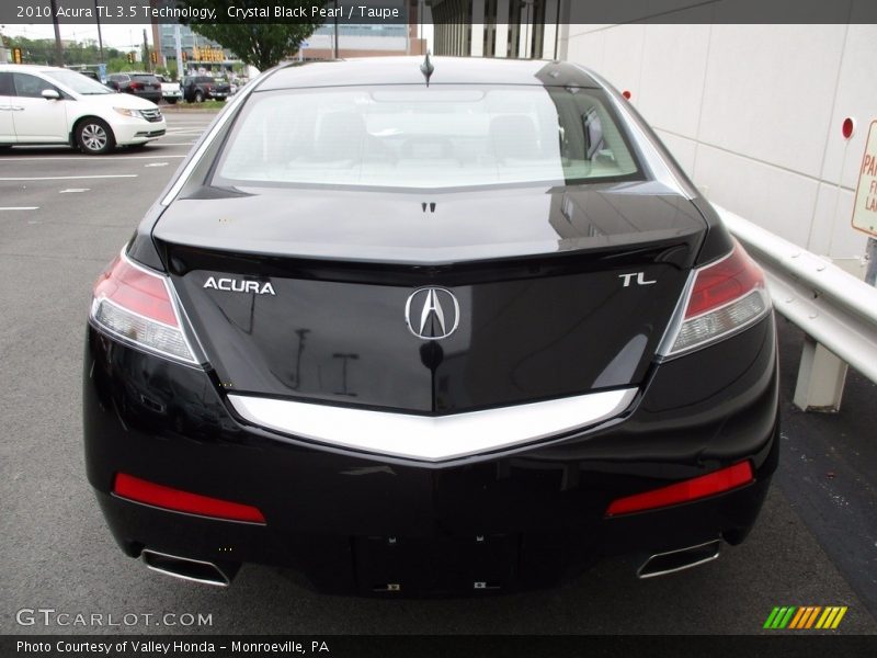 Crystal Black Pearl / Taupe 2010 Acura TL 3.5 Technology