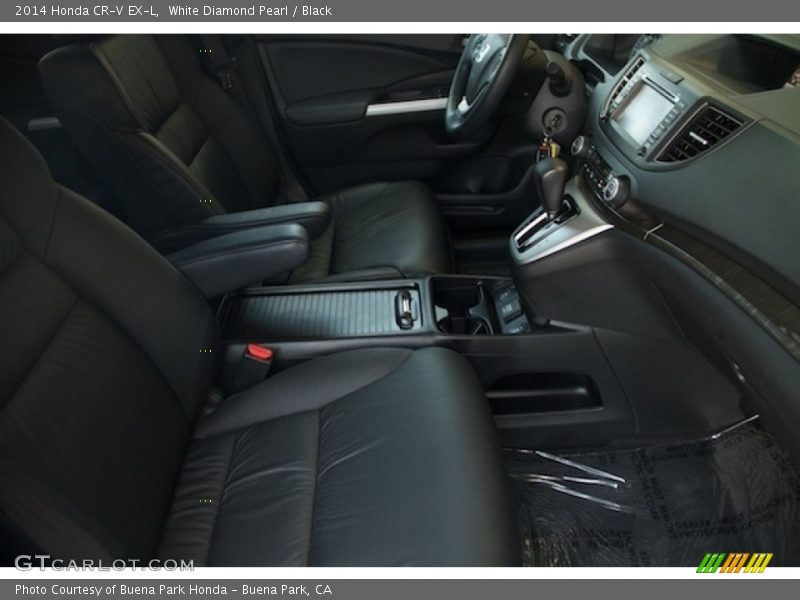 White Diamond Pearl / Black 2014 Honda CR-V EX-L