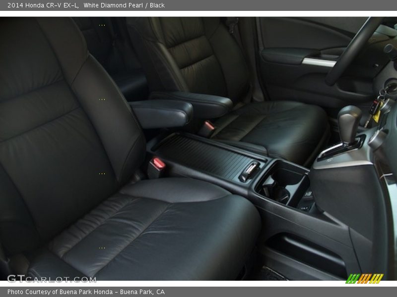 White Diamond Pearl / Black 2014 Honda CR-V EX-L