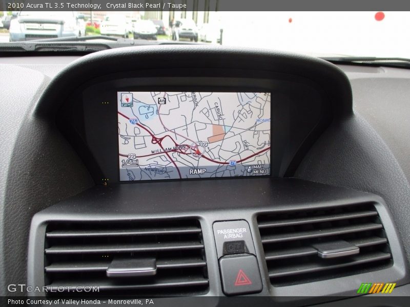 Crystal Black Pearl / Taupe 2010 Acura TL 3.5 Technology
