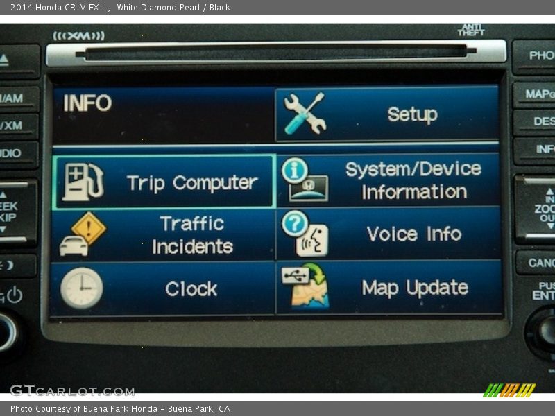 White Diamond Pearl / Black 2014 Honda CR-V EX-L
