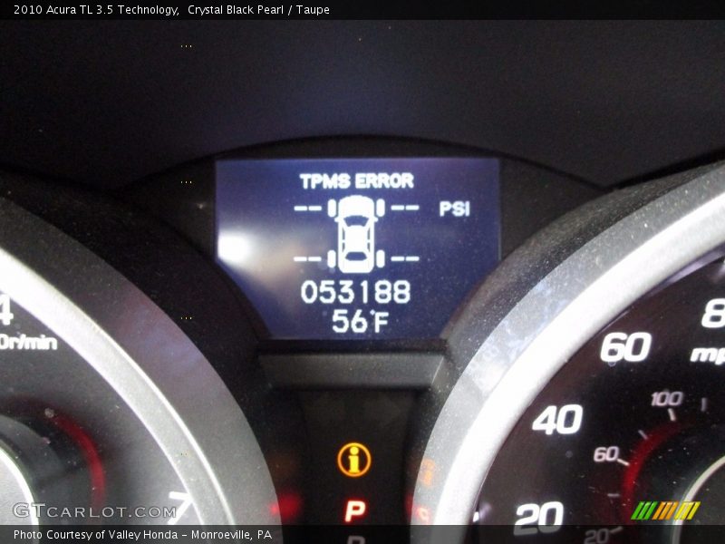 Crystal Black Pearl / Taupe 2010 Acura TL 3.5 Technology