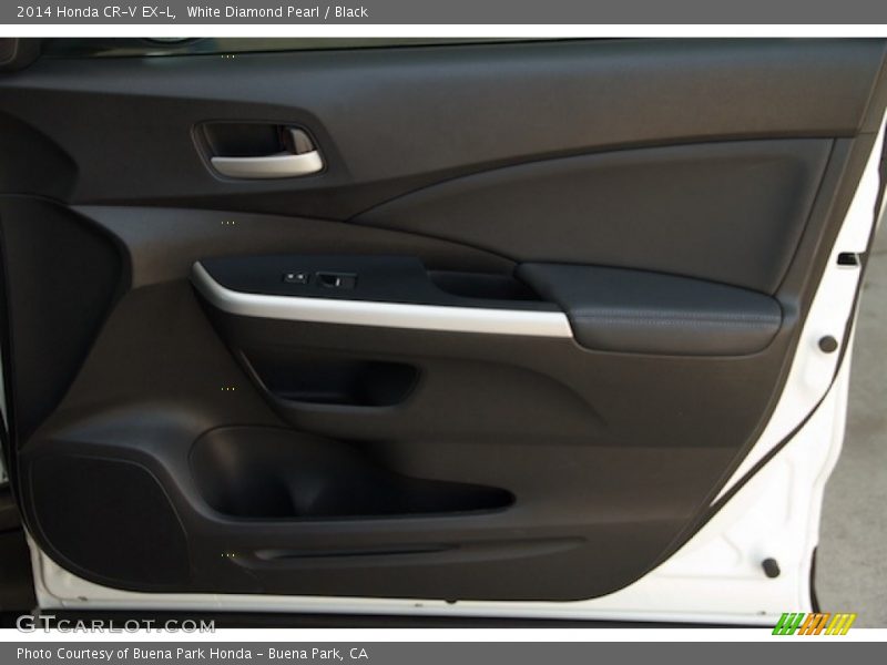 White Diamond Pearl / Black 2014 Honda CR-V EX-L