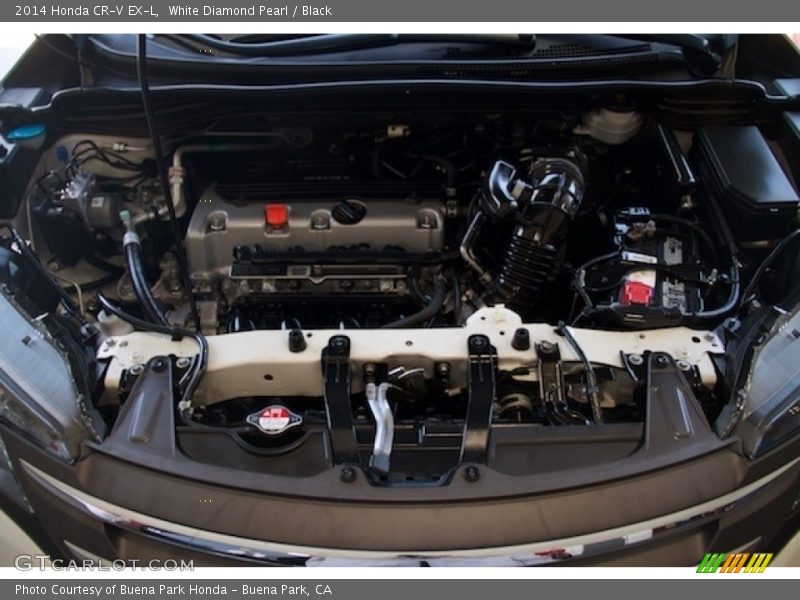 White Diamond Pearl / Black 2014 Honda CR-V EX-L