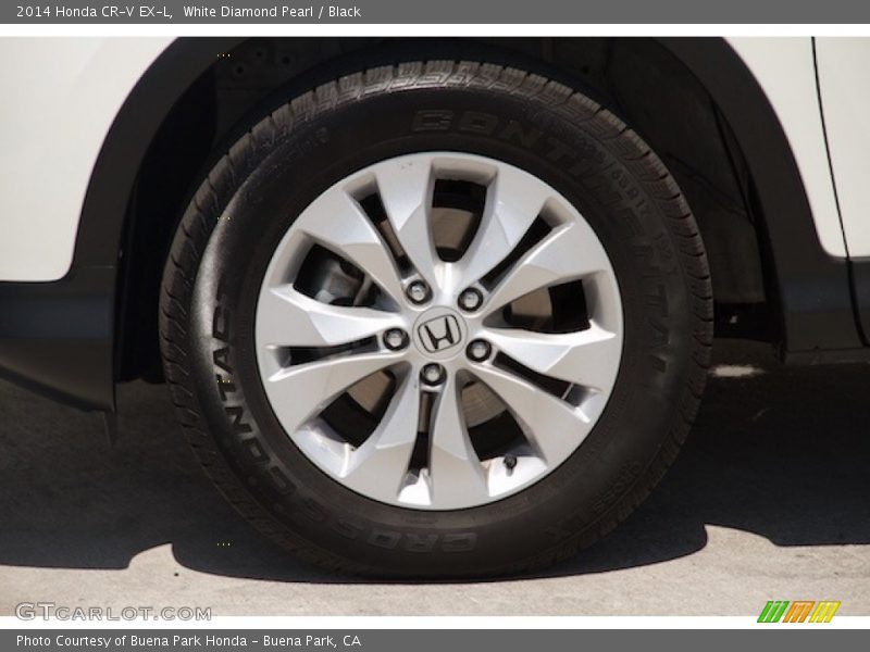 White Diamond Pearl / Black 2014 Honda CR-V EX-L