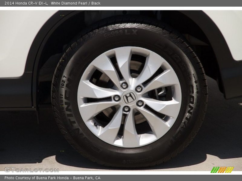 White Diamond Pearl / Black 2014 Honda CR-V EX-L