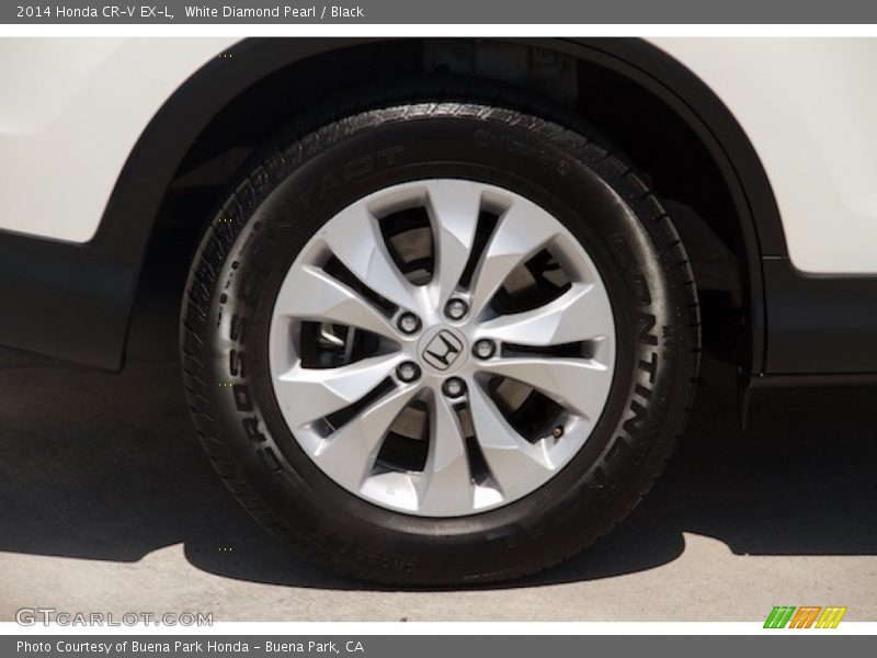 White Diamond Pearl / Black 2014 Honda CR-V EX-L