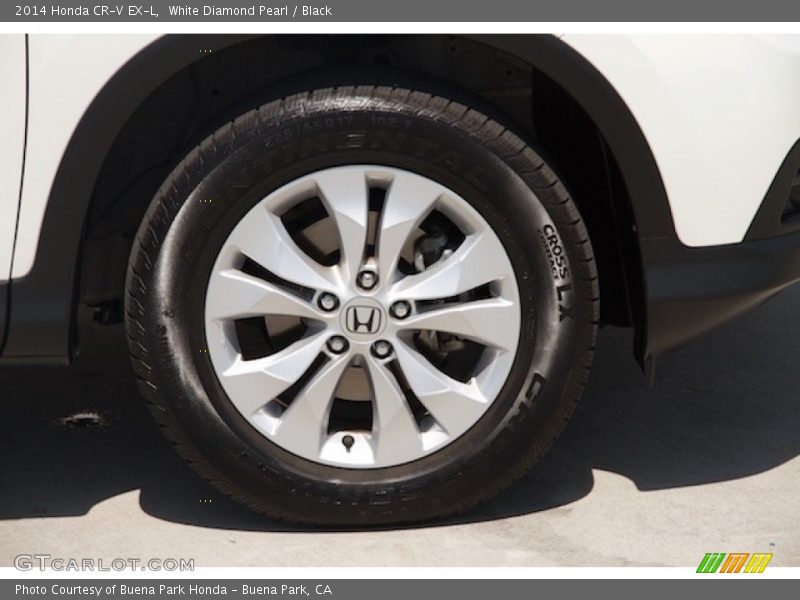 White Diamond Pearl / Black 2014 Honda CR-V EX-L