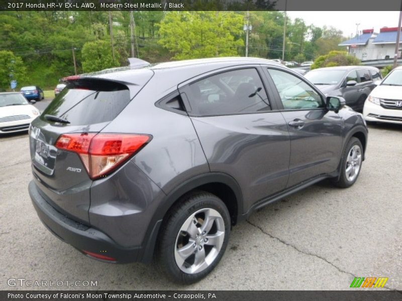 Modern Steel Metallic / Black 2017 Honda HR-V EX-L AWD