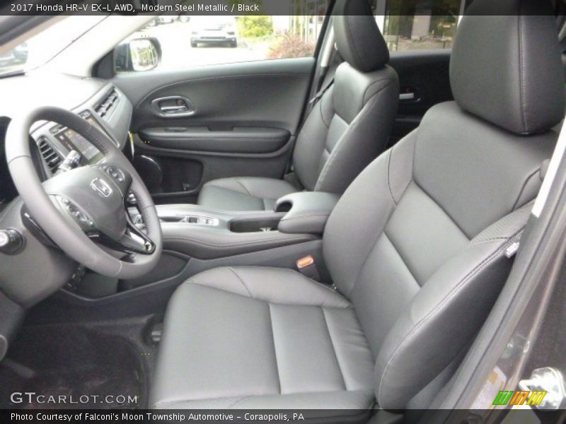 Modern Steel Metallic / Black 2017 Honda HR-V EX-L AWD