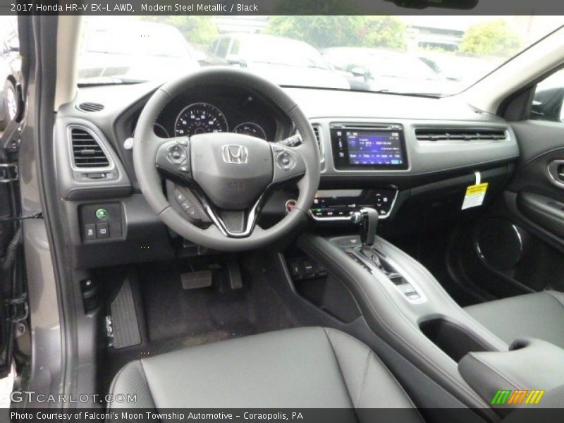 Modern Steel Metallic / Black 2017 Honda HR-V EX-L AWD
