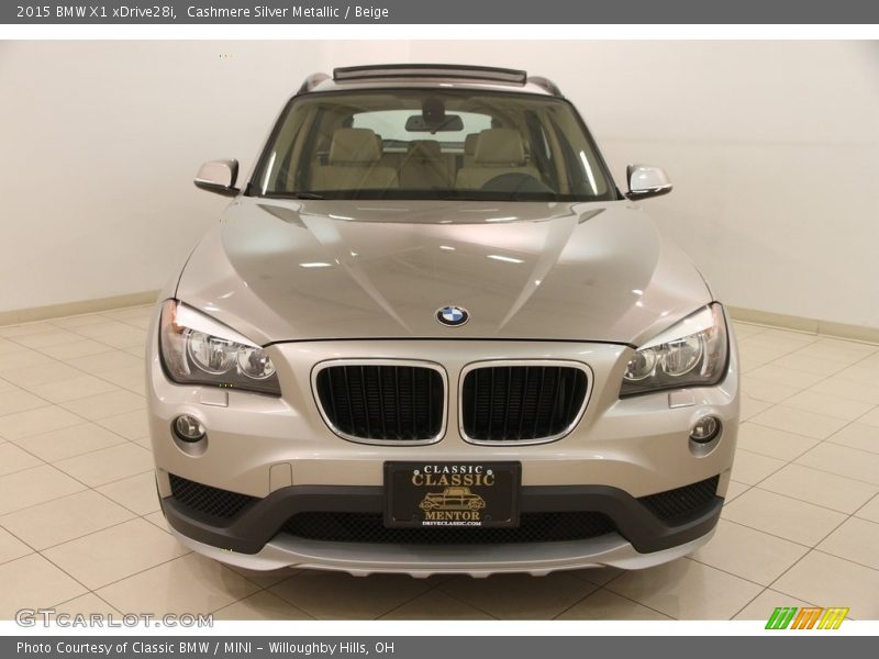 Cashmere Silver Metallic / Beige 2015 BMW X1 xDrive28i