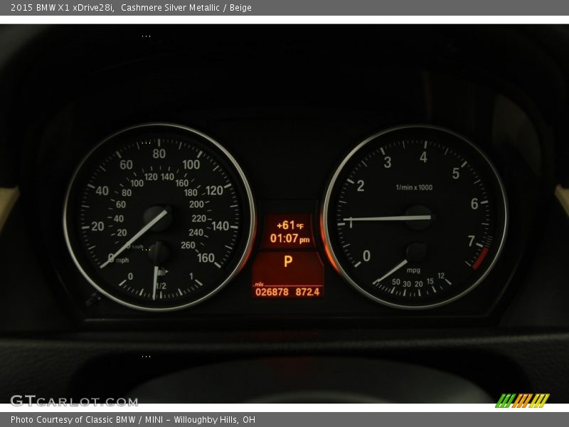  2015 X1 xDrive28i xDrive28i Gauges