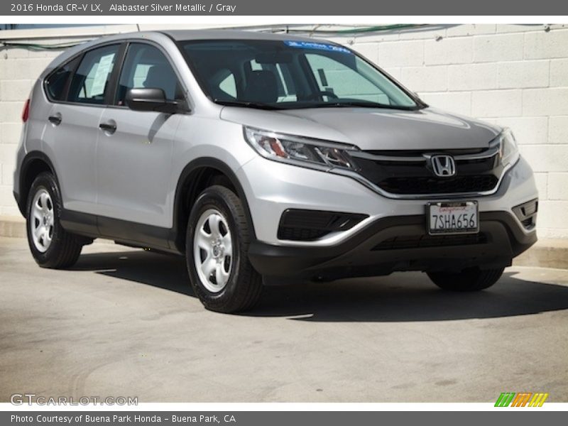 Alabaster Silver Metallic / Gray 2016 Honda CR-V LX