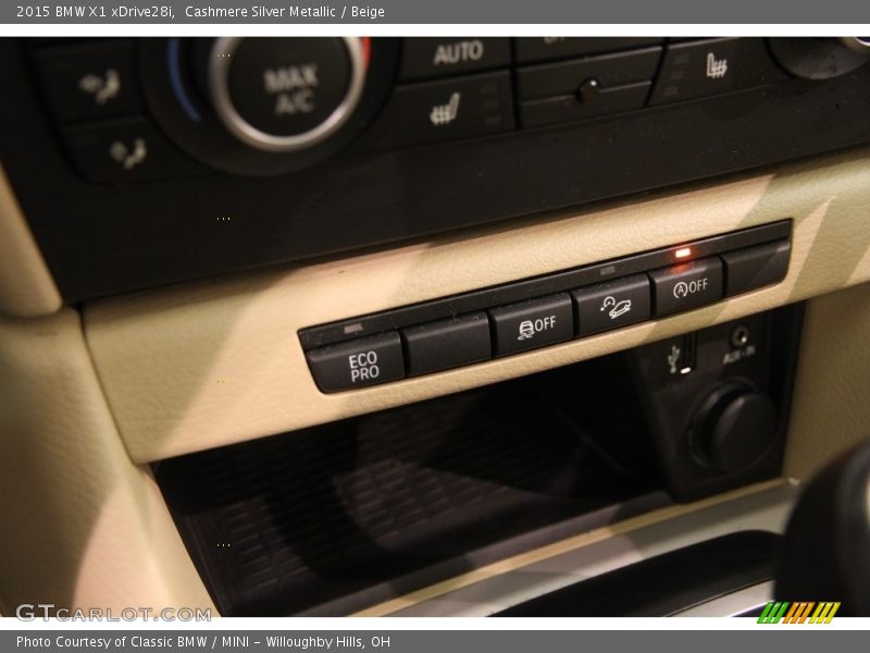Cashmere Silver Metallic / Beige 2015 BMW X1 xDrive28i