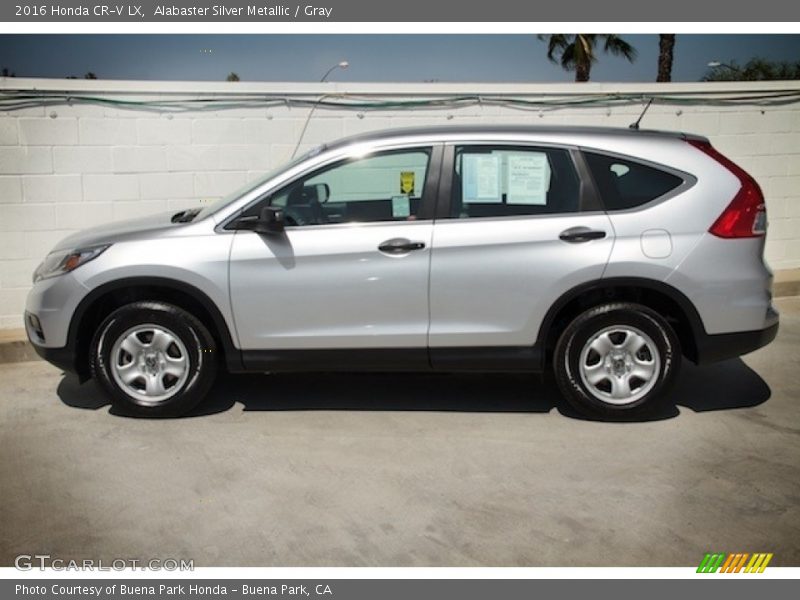 Alabaster Silver Metallic / Gray 2016 Honda CR-V LX