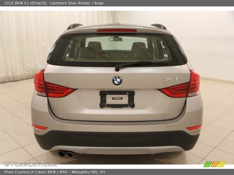 Cashmere Silver Metallic / Beige 2015 BMW X1 xDrive28i