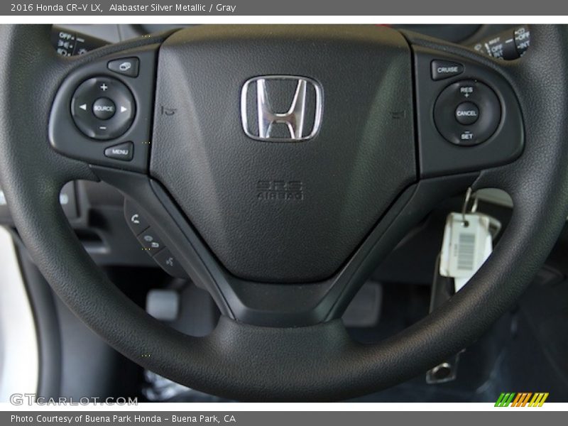 Alabaster Silver Metallic / Gray 2016 Honda CR-V LX