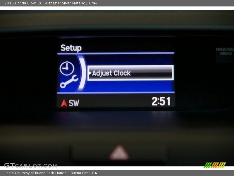 Alabaster Silver Metallic / Gray 2016 Honda CR-V LX