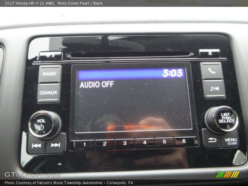 Misty Green Pearl / Black 2017 Honda HR-V LX AWD