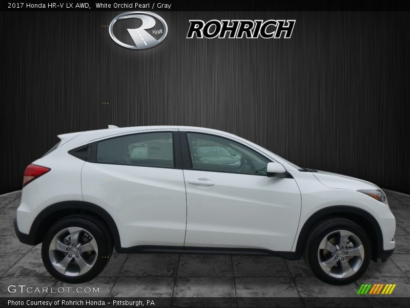 White Orchid Pearl / Gray 2017 Honda HR-V LX AWD
