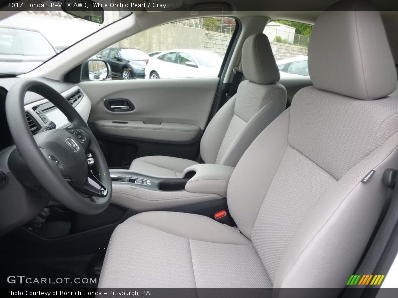White Orchid Pearl / Gray 2017 Honda HR-V LX AWD