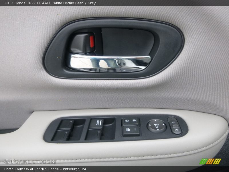 White Orchid Pearl / Gray 2017 Honda HR-V LX AWD