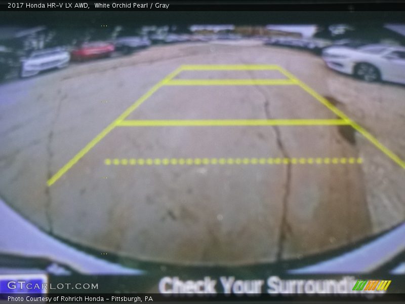 White Orchid Pearl / Gray 2017 Honda HR-V LX AWD