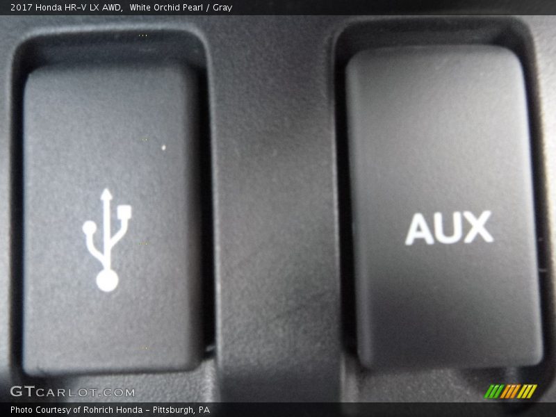White Orchid Pearl / Gray 2017 Honda HR-V LX AWD