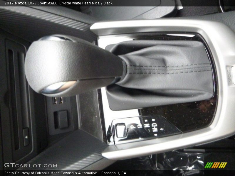 Crystal White Pearl Mica / Black 2017 Mazda CX-3 Sport AWD