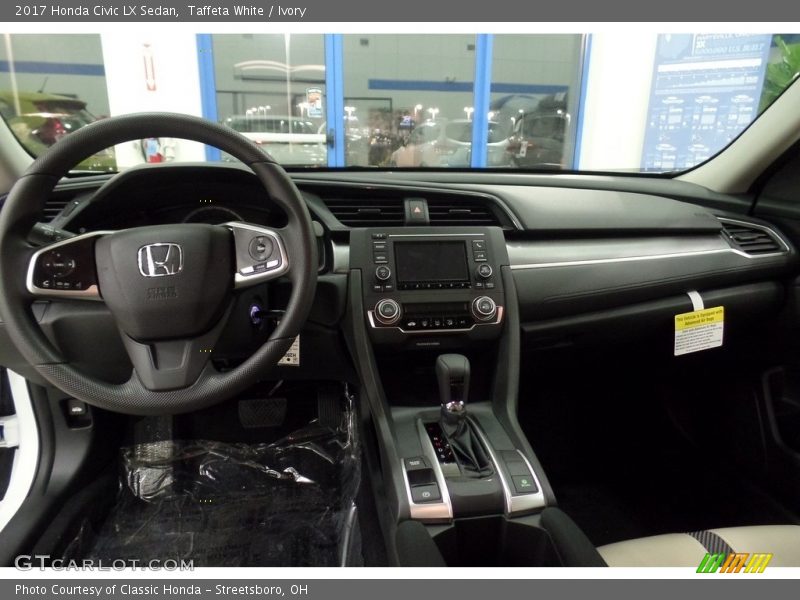 Taffeta White / Ivory 2017 Honda Civic LX Sedan