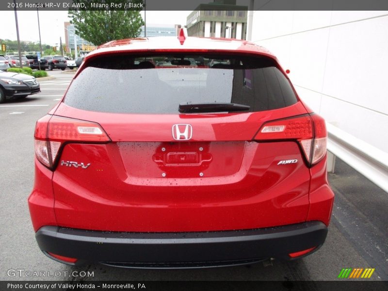 Milano Red / Black 2016 Honda HR-V EX AWD