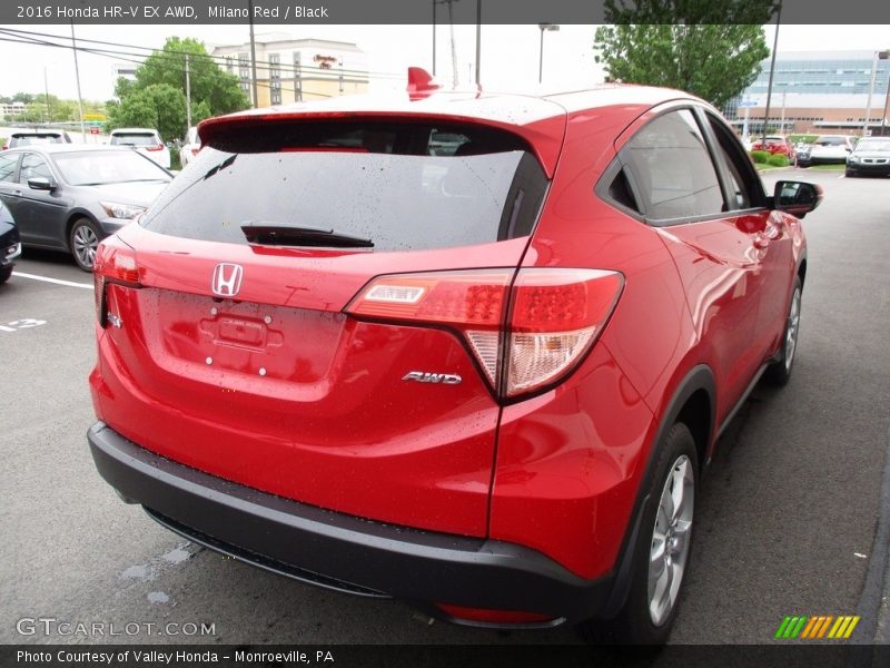 Milano Red / Black 2016 Honda HR-V EX AWD