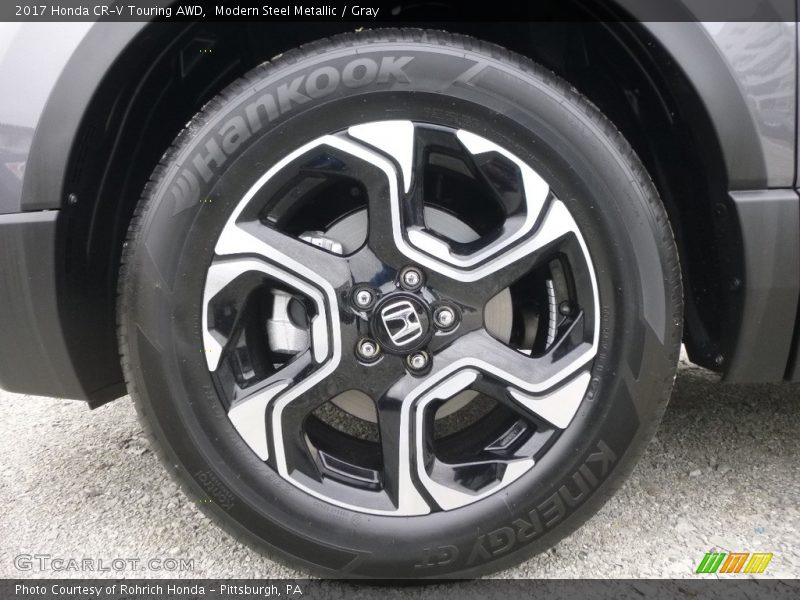 Modern Steel Metallic / Gray 2017 Honda CR-V Touring AWD