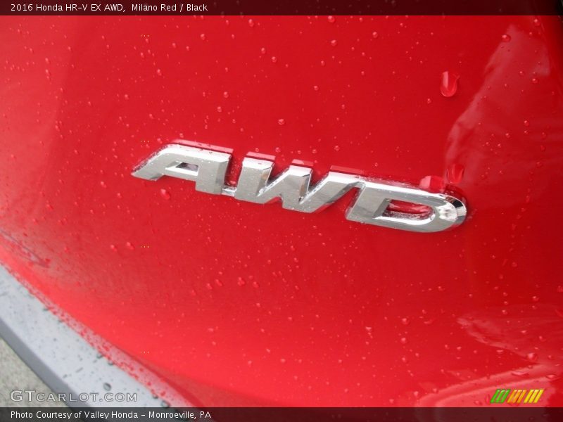 Milano Red / Black 2016 Honda HR-V EX AWD