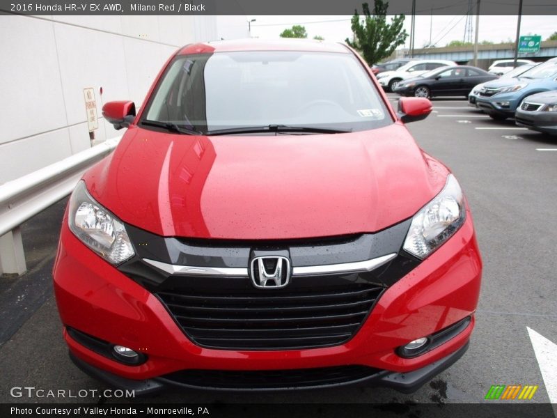 Milano Red / Black 2016 Honda HR-V EX AWD