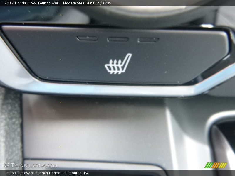 Modern Steel Metallic / Gray 2017 Honda CR-V Touring AWD