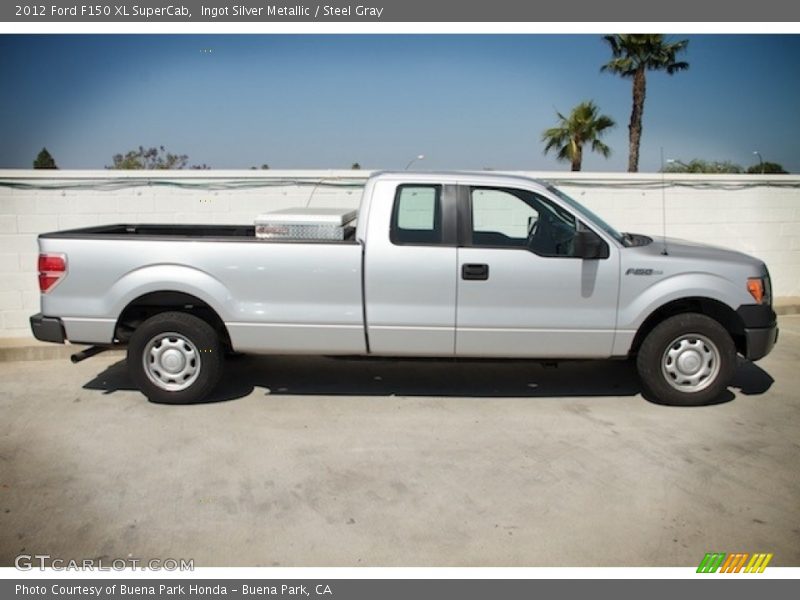 Ingot Silver Metallic / Steel Gray 2012 Ford F150 XL SuperCab