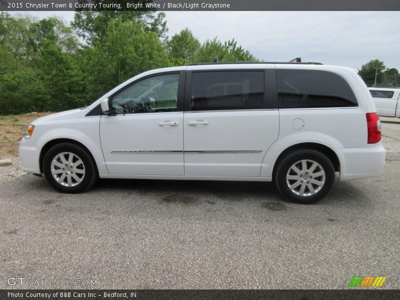 Bright White / Black/Light Graystone 2015 Chrysler Town & Country Touring