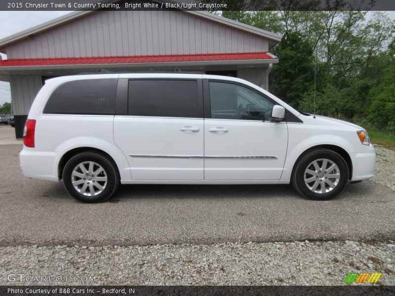 Bright White / Black/Light Graystone 2015 Chrysler Town & Country Touring