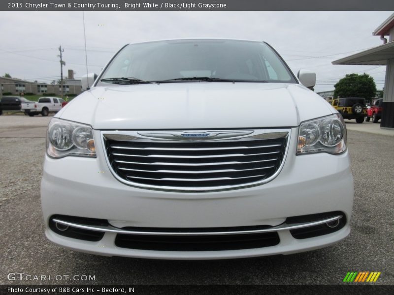 Bright White / Black/Light Graystone 2015 Chrysler Town & Country Touring