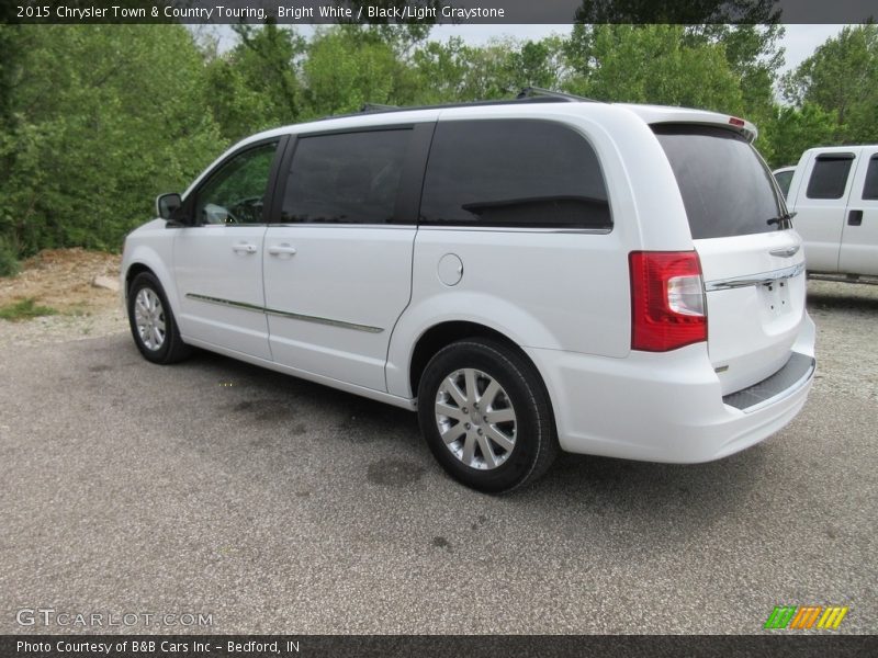 Bright White / Black/Light Graystone 2015 Chrysler Town & Country Touring