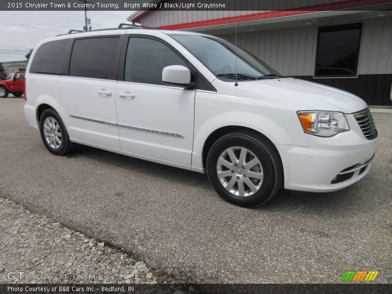 Bright White / Black/Light Graystone 2015 Chrysler Town & Country Touring
