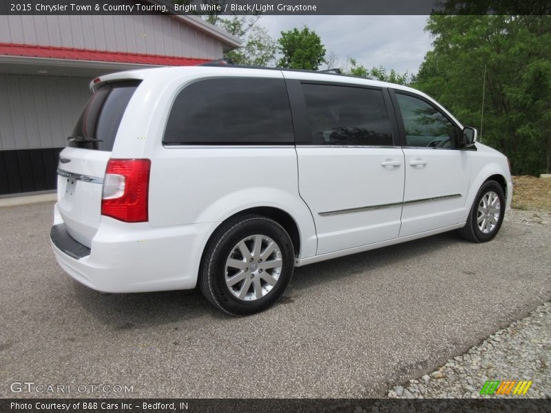 Bright White / Black/Light Graystone 2015 Chrysler Town & Country Touring