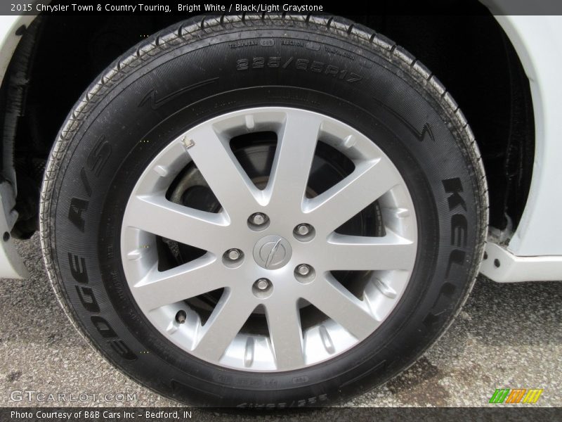 Bright White / Black/Light Graystone 2015 Chrysler Town & Country Touring
